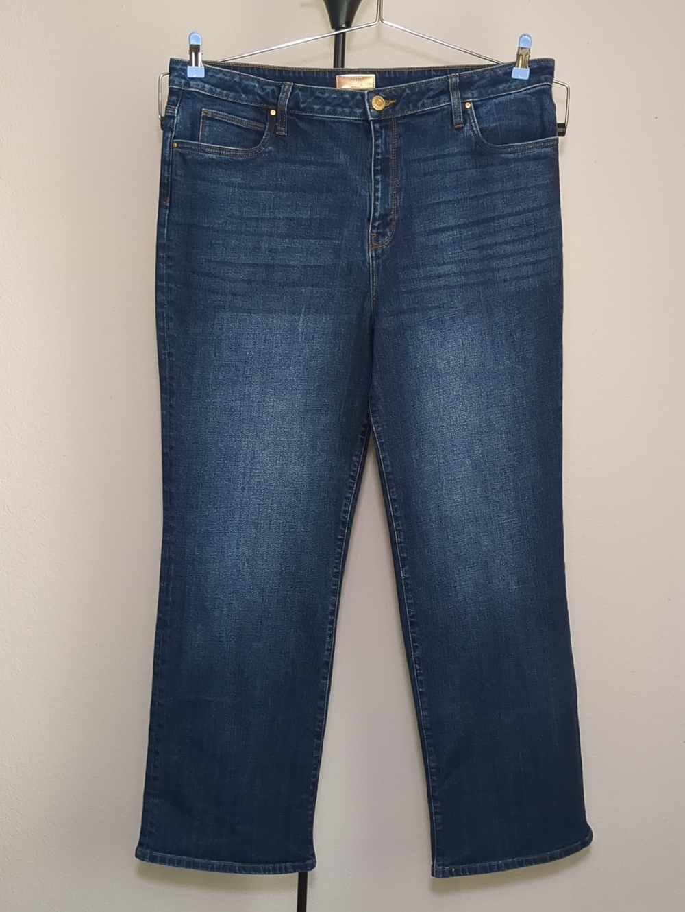 Kut From The Kloth Sienna High Rise Straight Medium Wash Jean Plus Sz 18